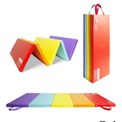 Kangaroo Hoppers Rainbow Foldable Playmat 1" Thick 3ft x 6ft