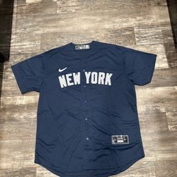Aaron Judge (sizes Below) navy blue New York Yankees classic baseball jersey