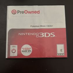 Used Pokémon Moon Nintendo 3ds