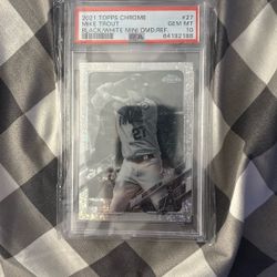 2021 Topps Chrome Black/White Diamond Refractor 