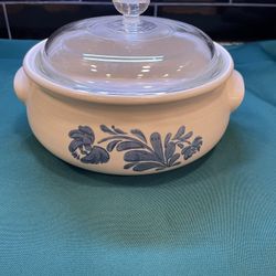 Vintage Pfaltzgraff Casserole Dish With Lid 