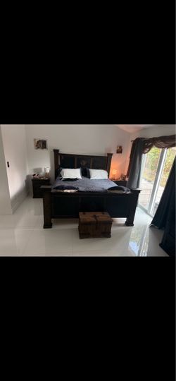 King Size Bedroom Set Real Wood
