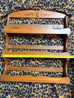 Vintage wooden spice rack