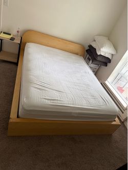 IKEA Queen bed with slats