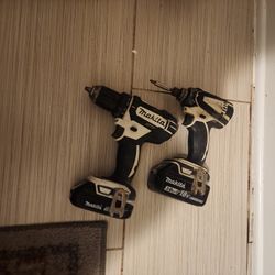 MAKITA IMPACT DRILLS AND BATTERY 