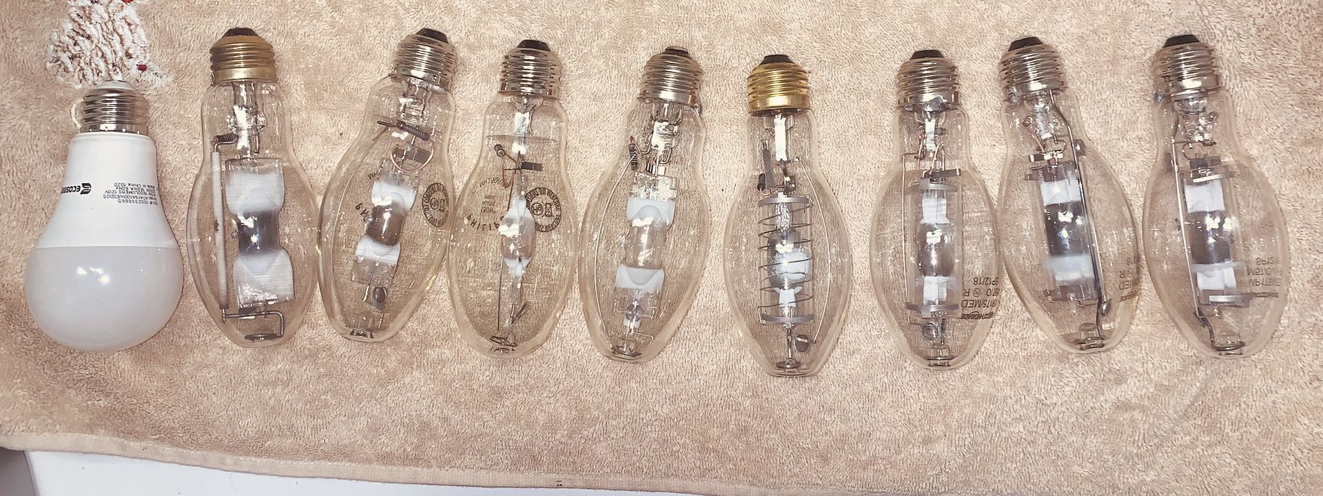 hygrade bulbs, transmitters , capacitor s