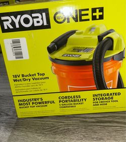 Ryobi ONE+ 18V Bucket Top Wet/Dry Vacuum