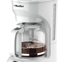 MUELLERHOME 12-Cup White Coffee Maker 
