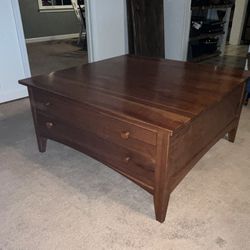 Coffee Table With 4 Drawers 