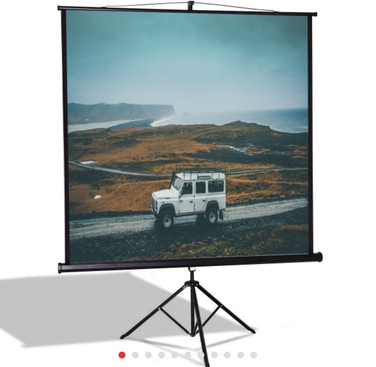 84" Tripod Floor Stand Manual Pull up Projection screen 📺