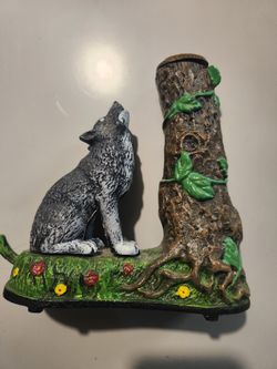 Wolf Mechanical Piggy Bank 