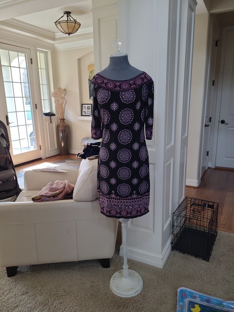 Purple Pattern Dress