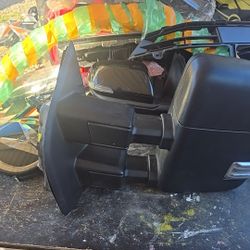 17-19 Ford F-250 F350 Left Door Side View Mirror Heated Matt Textured Drivers