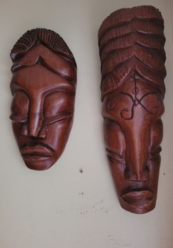 Wooden African/Aztec/Tribal Decor