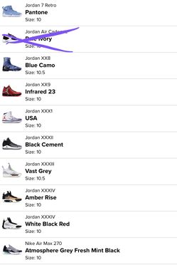 Lebron on sale shoe chart