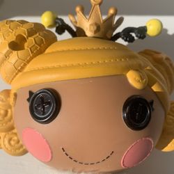 Lalaloopsy Royal T Doll Queen Bee Blonde Hair Crown Yellow Black Stripes 14”