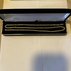 Gold Diamond cut chain 14k