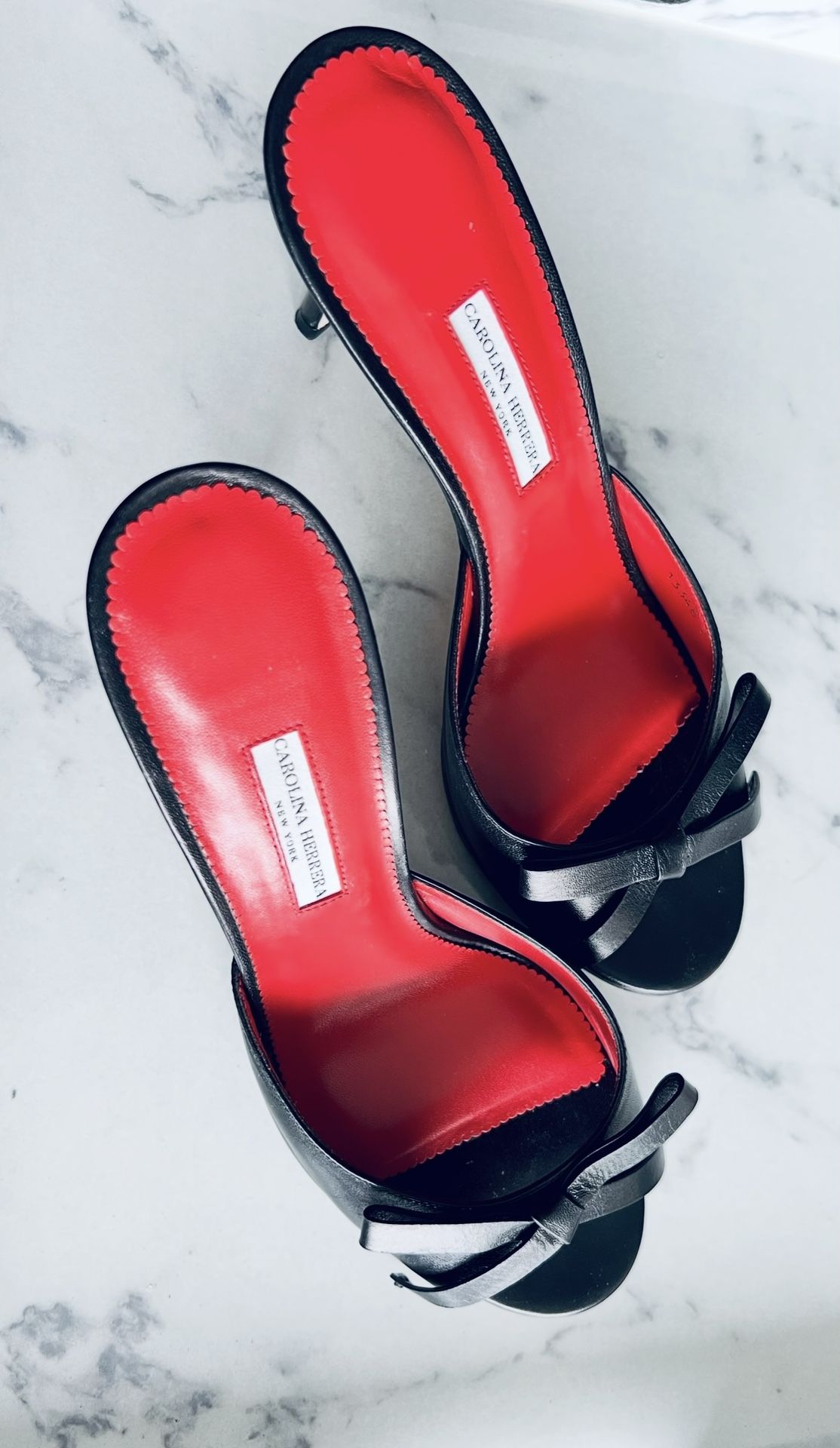Carolina Herrera Mules With Bow
