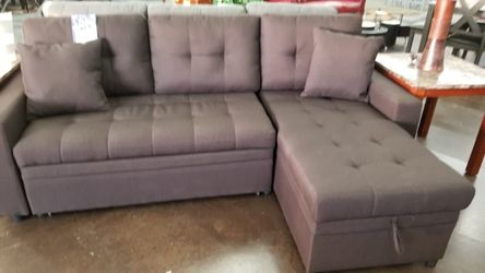 Brown Reversible Sofa Chaise Sectional