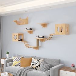 Cat Wall Shelves and Perches Furniture Set