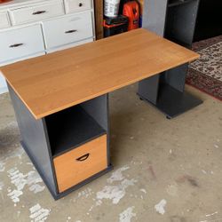 Large Desk with Storage Drawer