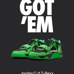 Nike jordan travis trainer green sz 11 ds $250
