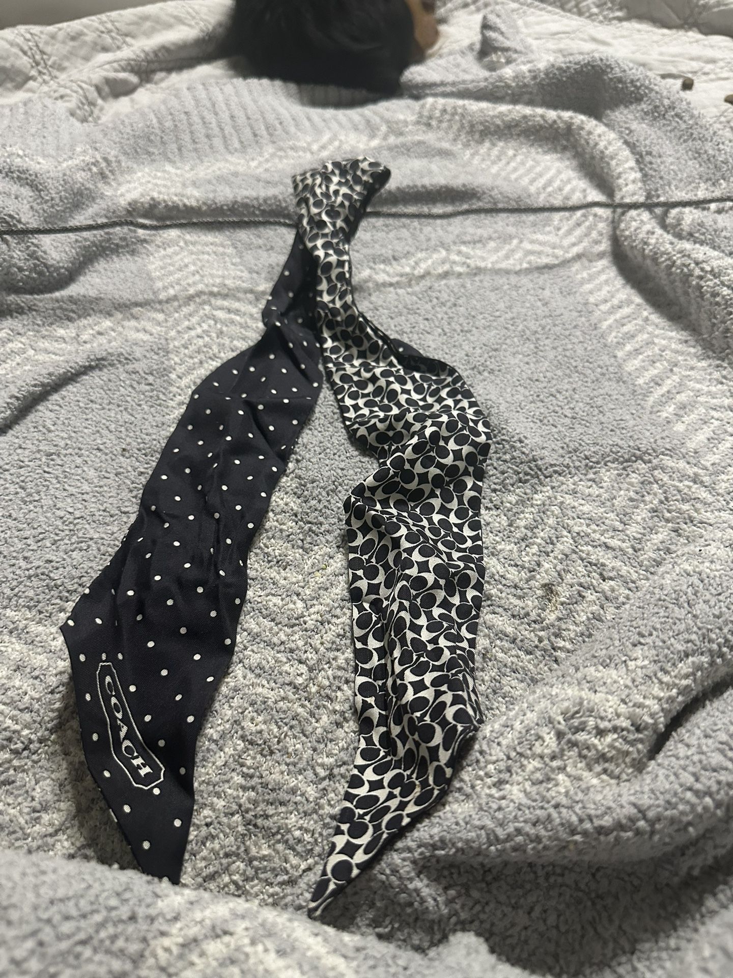 Coach Hair Or Purse Silk Scarf
