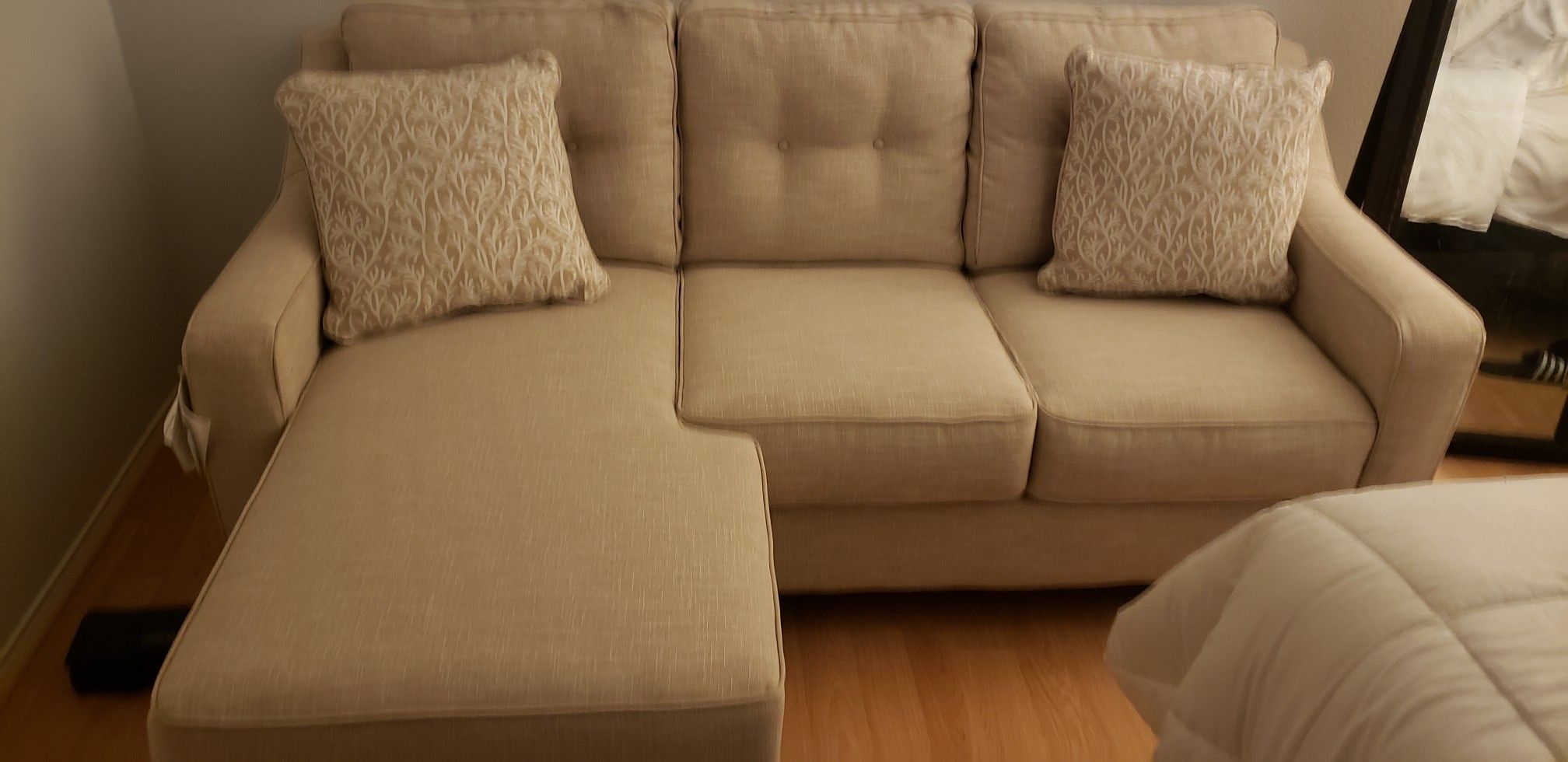 Sofa set with ottoman