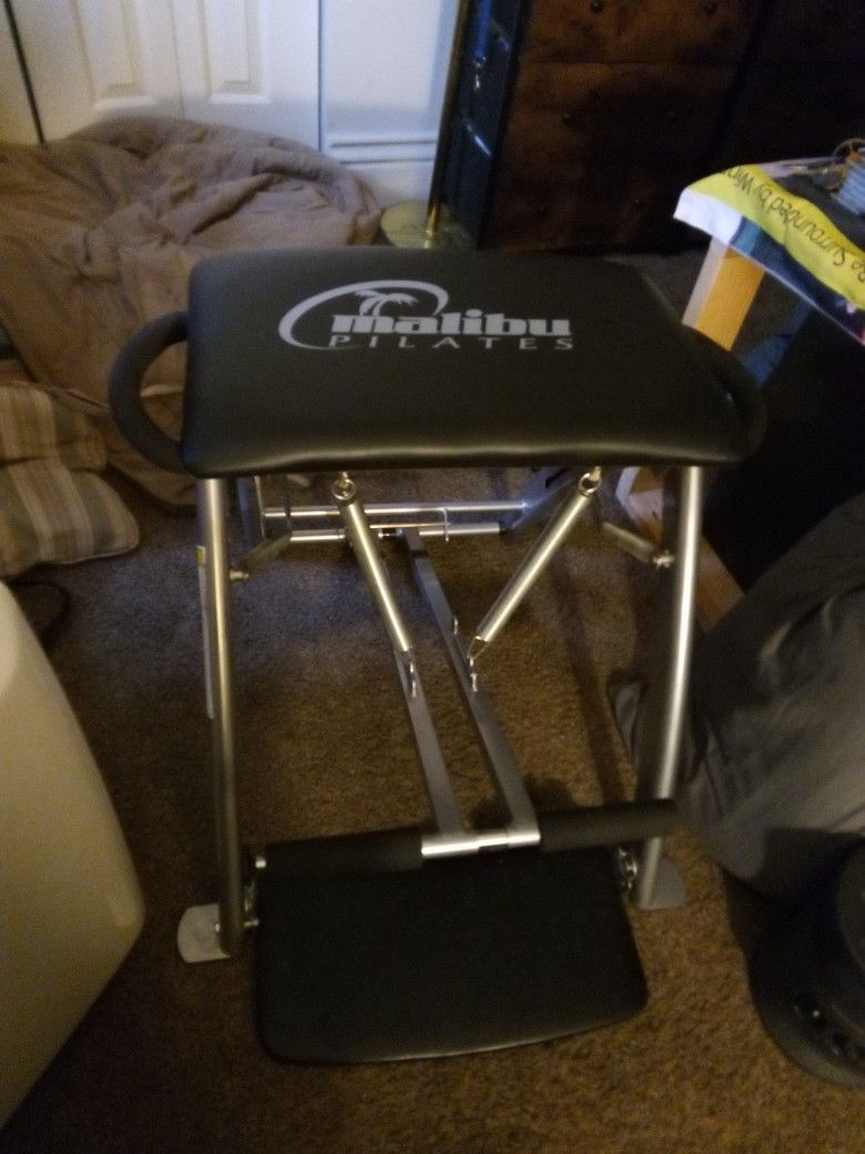Malibu Pilates Chair With 3 Workout DVDs Included for Sale in