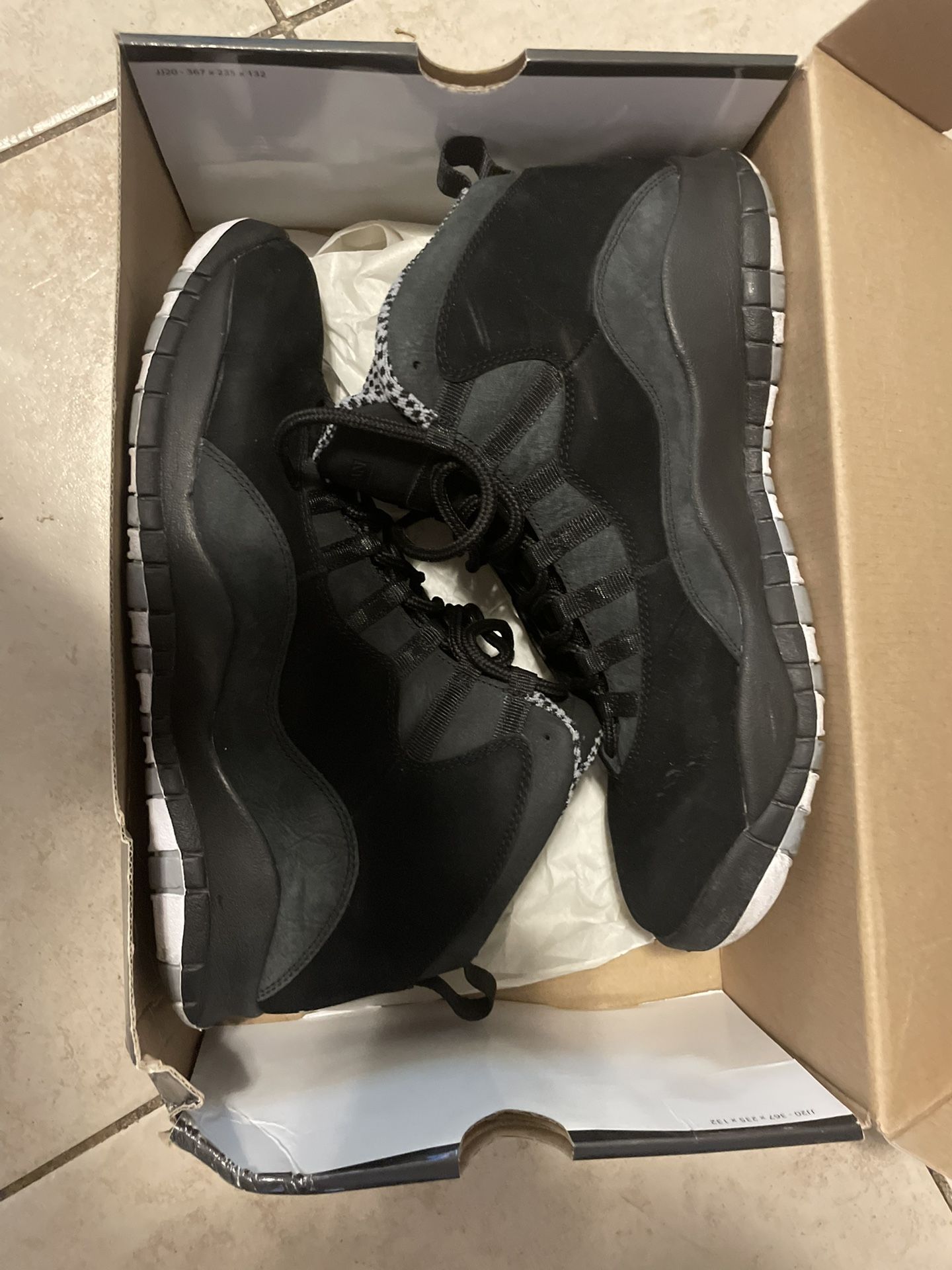 Men Retro Jordan 10 Size 12
