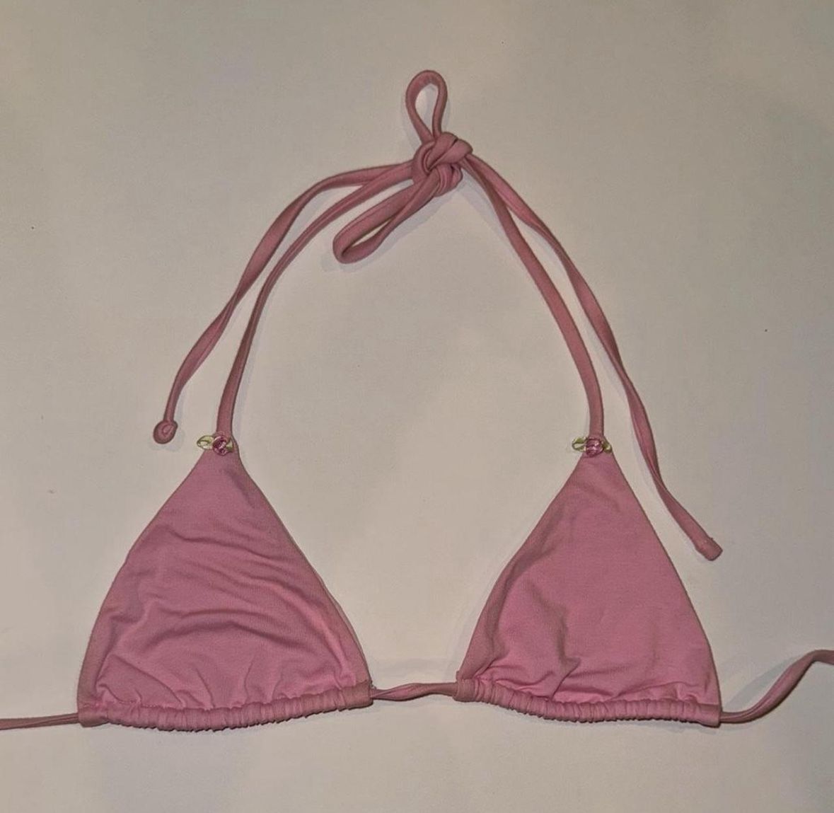 FRANKIES BIKINI Pink Bikini Top