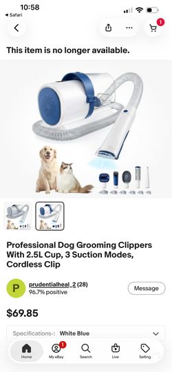 Pet Grooming Vacuum Kit