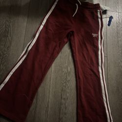Reebok Women's Burgundy and Red Joggers-tracksuits