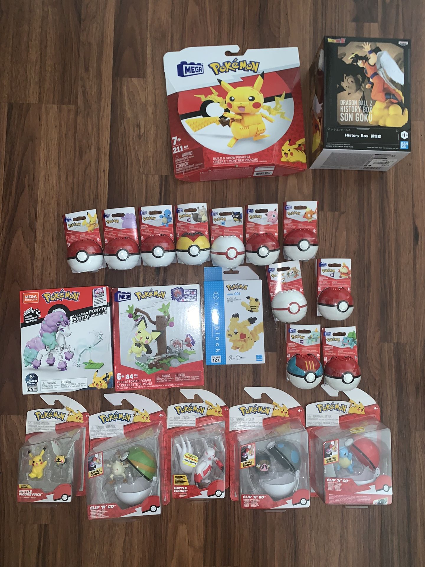 Collectible Mattel Mega Bloc Pokemon Toys / Dragon Ball Z