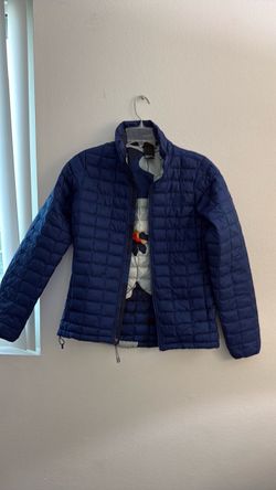 North Face  Eco  Navy Blue Quilted Puffer Jacket