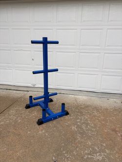 BUMPER PLATE TREE - 4 BAR HOLDERS  $120