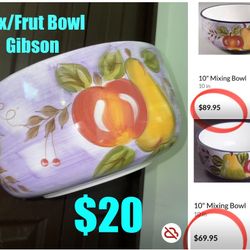 $20 Gibson 11” Mixer/Fruit Bowl in mint condition
