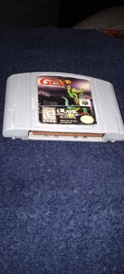 GEX. " Deep Cover " Gecko. N64 Authentic