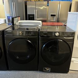 Samsung Black Front Load Set