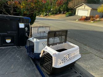 Small Dog Cat Rabbit Bunny Kennel Crate Carrier Like New 20” L by 10” W by 10” H $20 Each