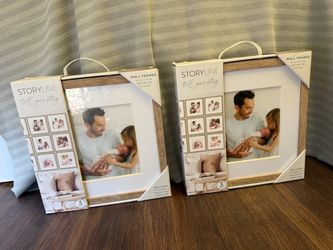 Picture Wall Frame Set, 12x12 in. Matted to 8x8 in. (Light Natural)