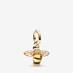 Pandora Sparkling Bee Dangle Charm