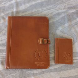 Chairmans circle Canyon Leather Folder/Media Holder