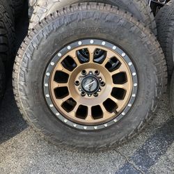 BRONZE 17 INCH WHEELS 6 LUGS TACOMA AND CHEVY