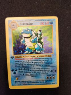 BLASTOISE FIRST EDITION SHADOWLESS POKEMON