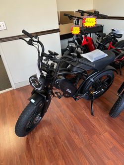 Open Box, Fully Assembled TST® R002 20'' 1500W Full Suspension Moped-style Electric Bike