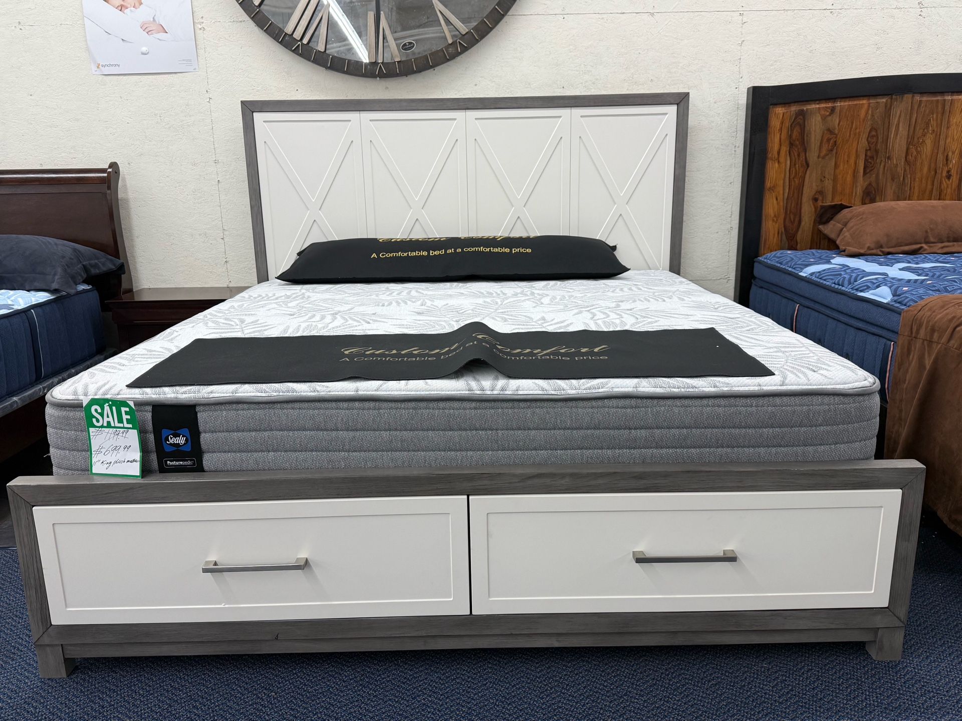 King Storage Bed