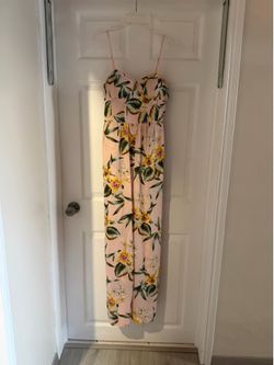 Pink Floral Jump Romper size S