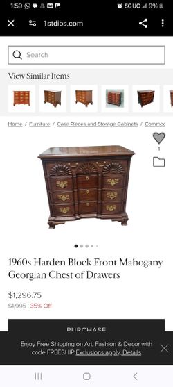 Antique Mahogany 4 Drawer