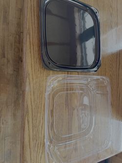 Catering Trays with Dome Lids, Sabert 16 Inch, 21 Sets (Open Case)